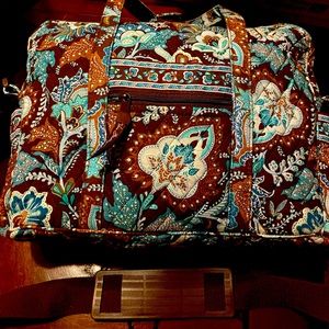 Vera Bradley Blue-Brown Laptop Bag
